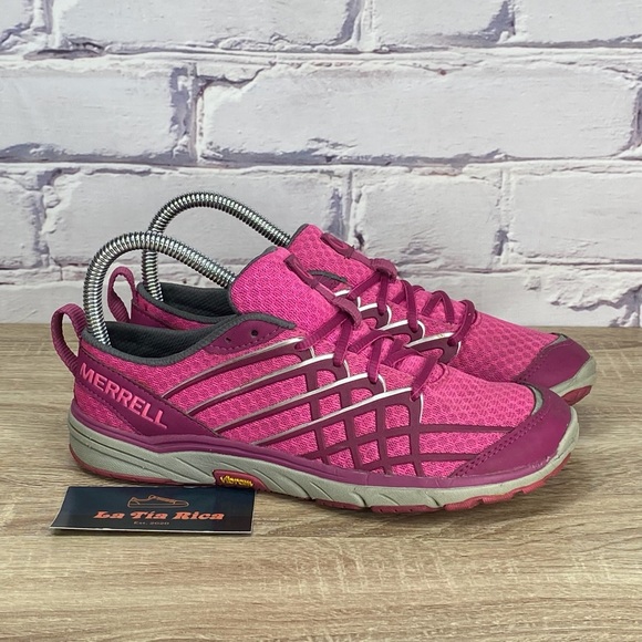 Merrell Shoes | Merrell Bare Access Arc 2 Vibram Fuchsia Trail Running Shoes | Color: Gray/Pink | Size: 6.5 | Latiarica's Closet